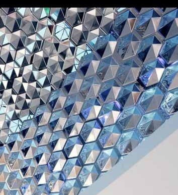 Tôle métallique à relief 3D tramé