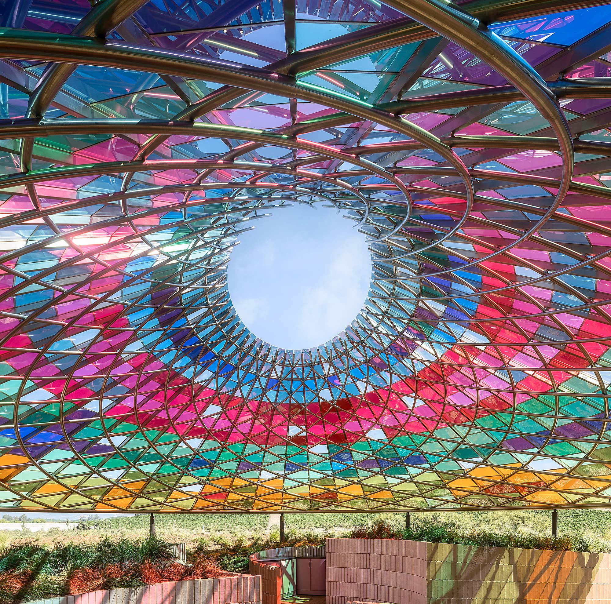 Verre coloré feuilleté